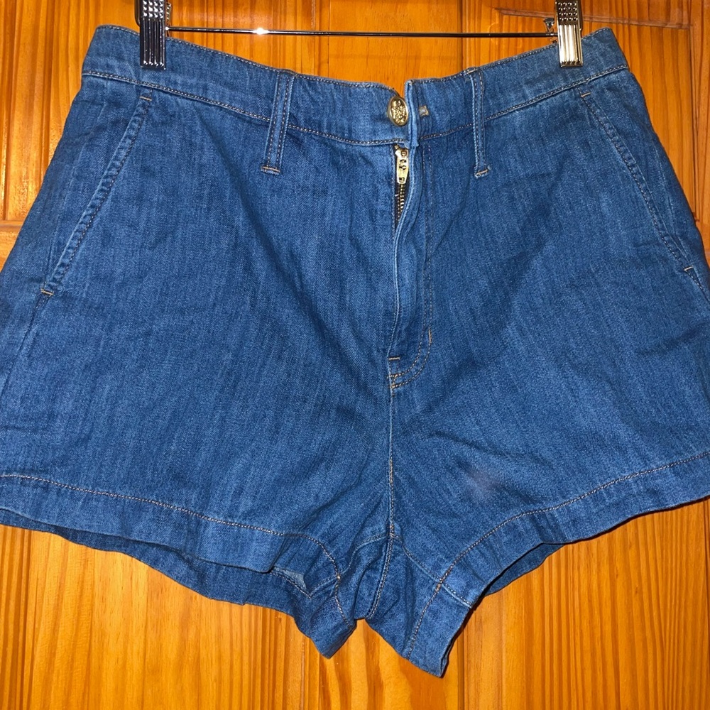 J. Crew A-line denim short in blue twill CA188 SU24 Size 30
